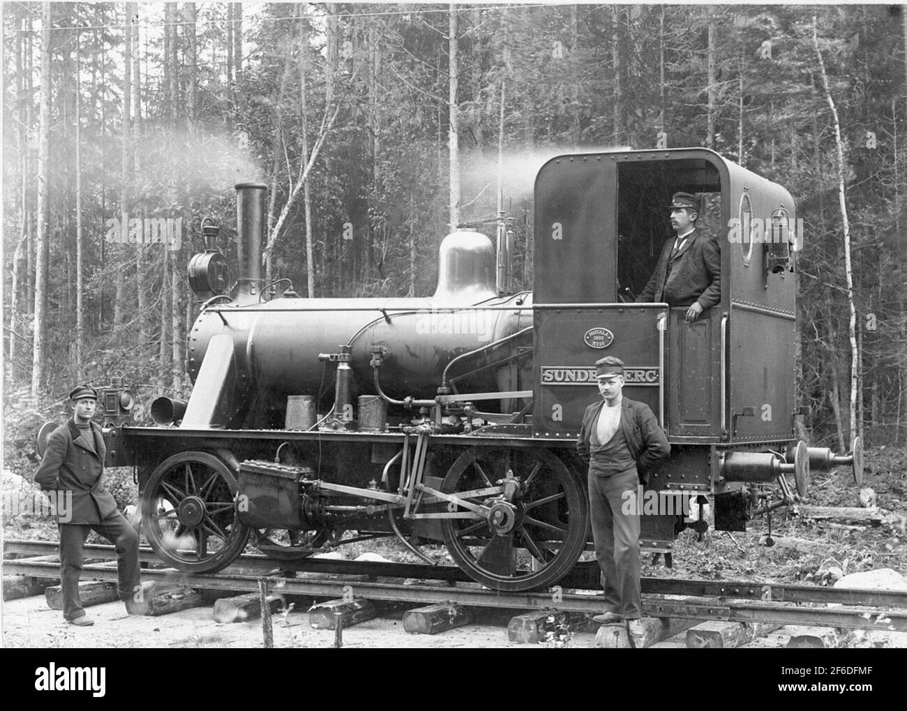 SWB Lok 11 'Sundbyberg' manufactured by Motala workshop year1880 (manufacturer. No. 36). Did the first place trains between the central station in Stockholm and Sundbyberg. Sold to Svanå mill in 1912. Was still in use in 1926. Stock Photo