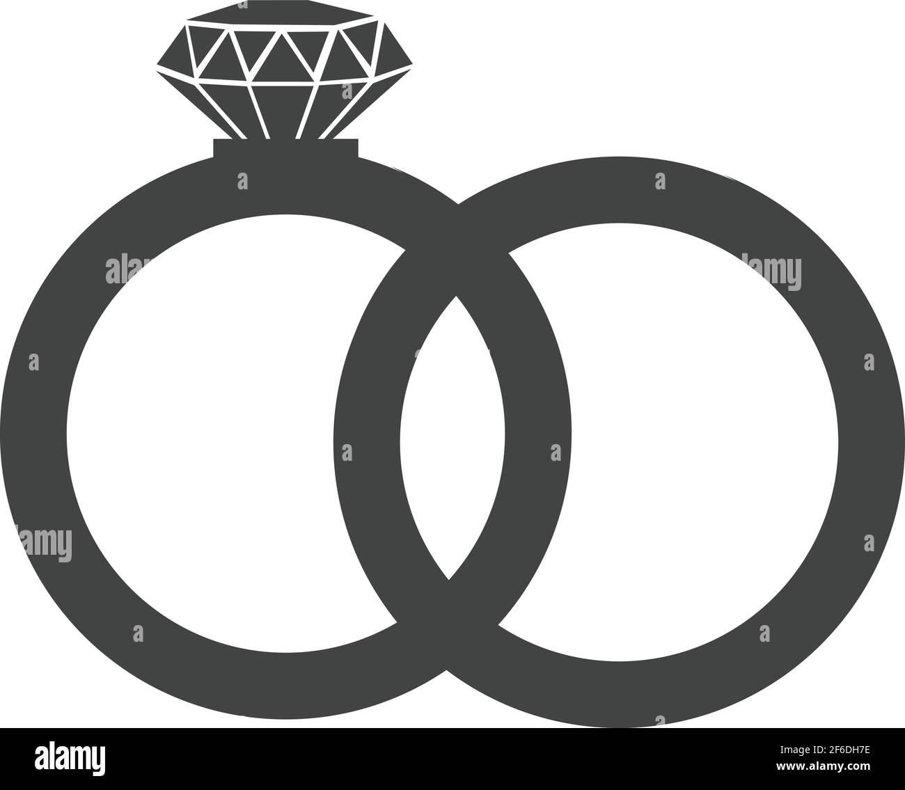 Bonded rings vector vectors Stock Vector Images - Alamy