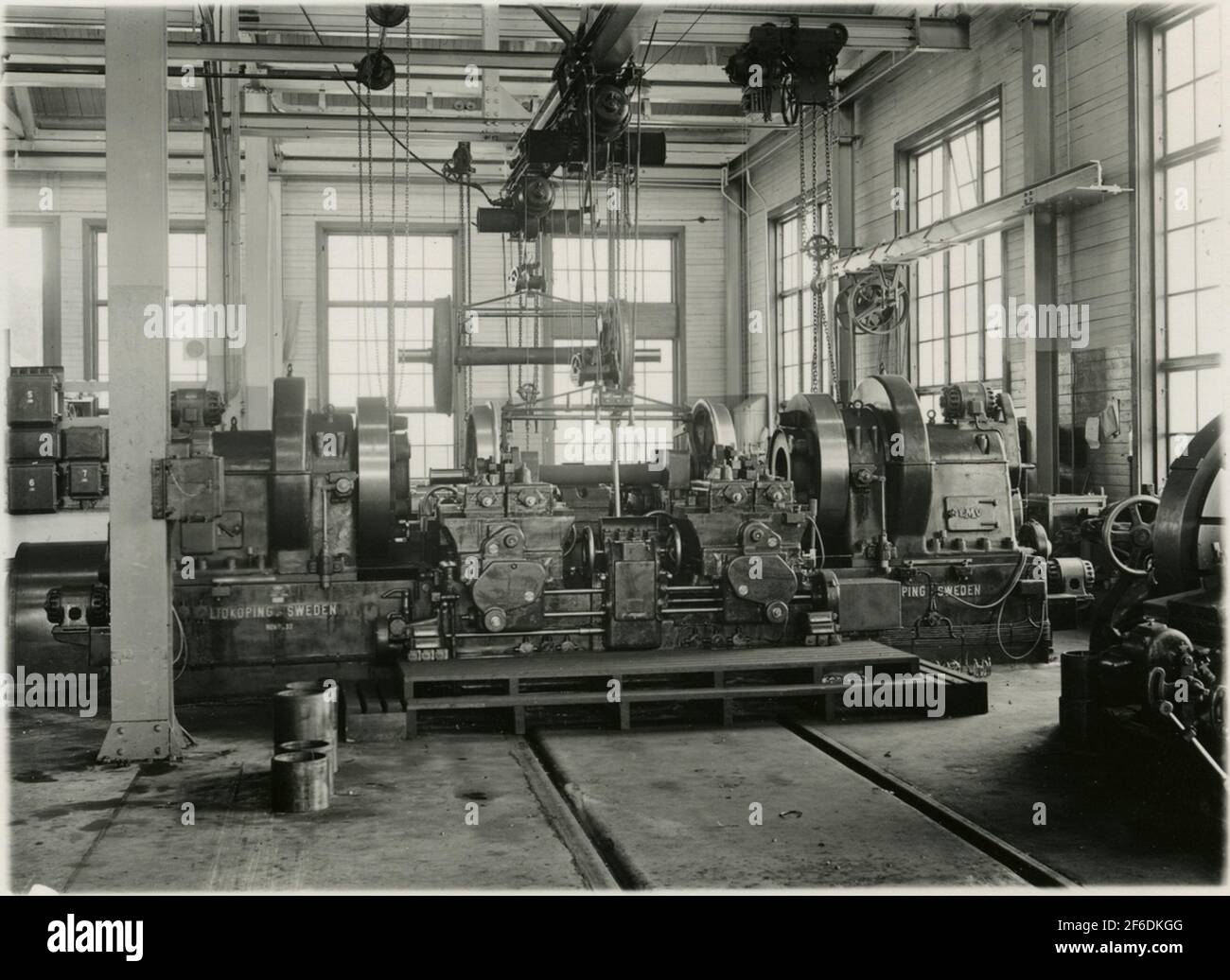 Tomteboda. The state's railways, sj. The main workshop. Wheel turns ...