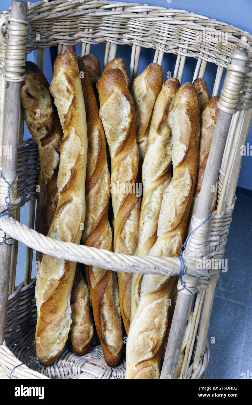 French baguettes Paris France Stock Photo Alamy