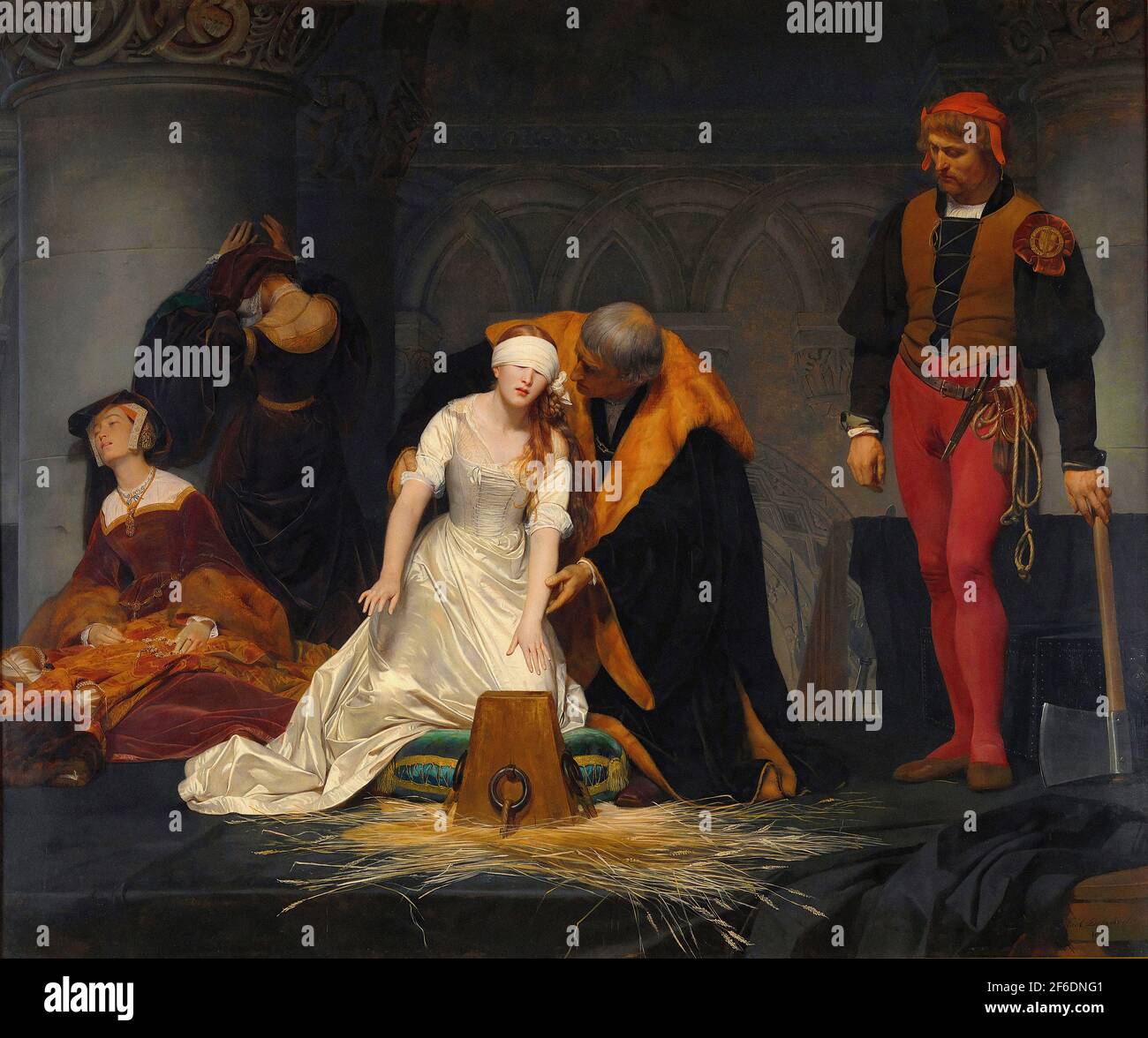 Paul Delaroche - Execution Lady Jane Grey 1834 Stock Photo