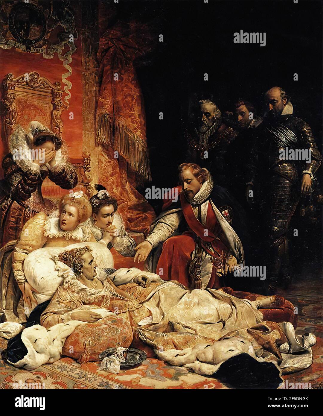 Paul Delaroche Death Elizabeth I Queen England 1828 Stock Photo Alamy