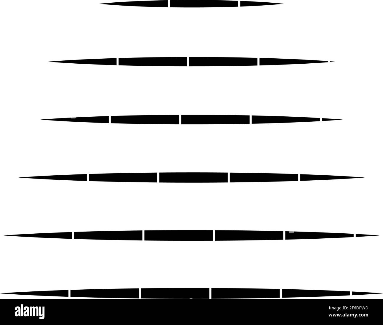 Dashed random parallel straight lines geometric element. Random