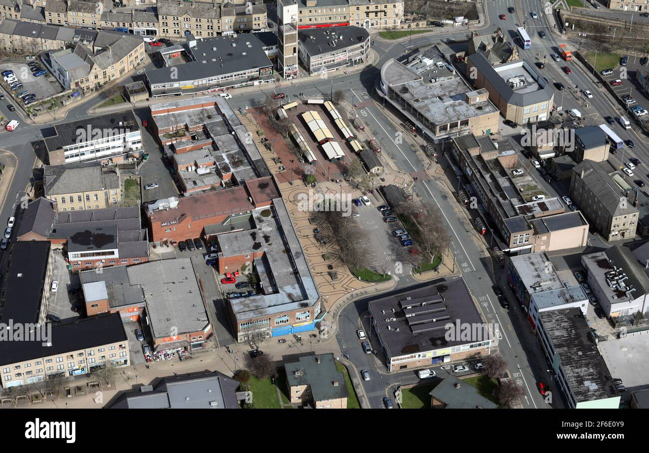 aerial view of Shipley town centre, near Bradford, West Yorkshire Stock Photo Alamy