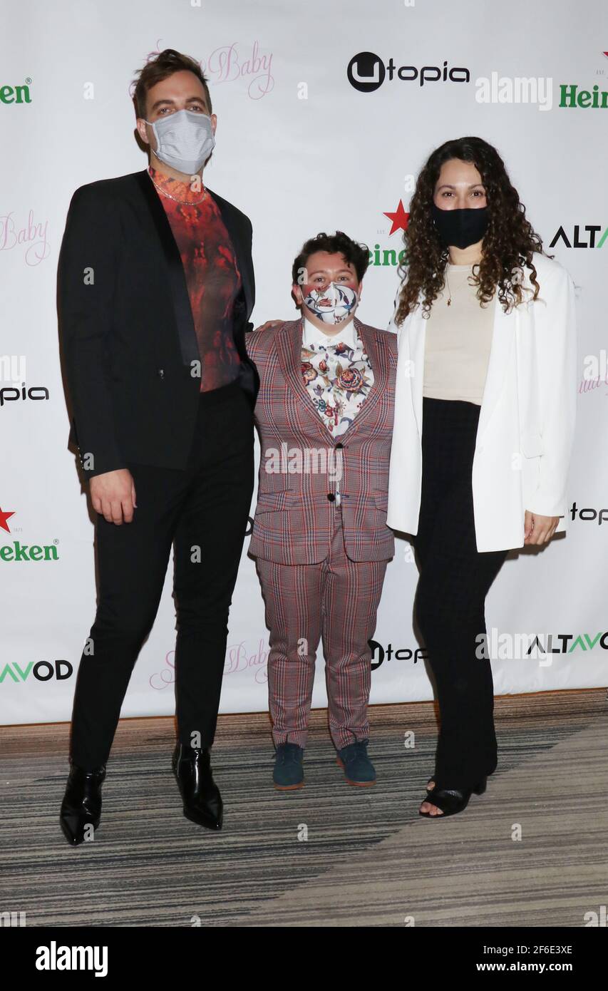 Brooklyn, NY, USA. 30th Mar, 2021. Kieran Altmann, Katie Schiller and