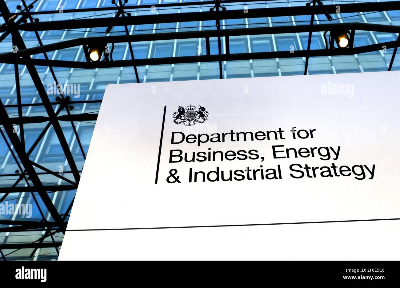 London, England, UK. Government Department of Business, Energy and Industrial Strategy at 1 Victoria St, Westminster. Stock Photo