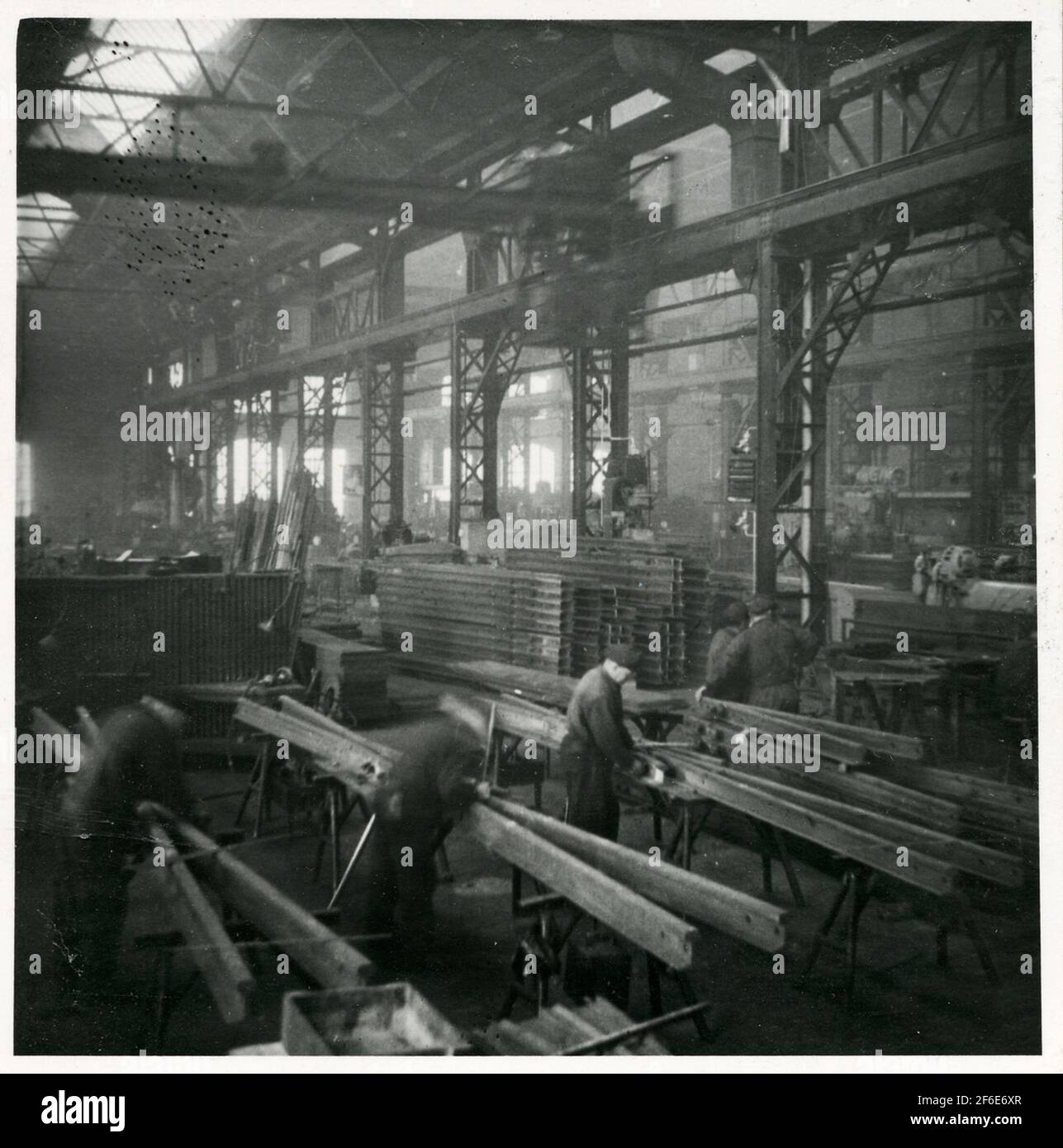 Mounting of wing rails Stock Photo Alamy
