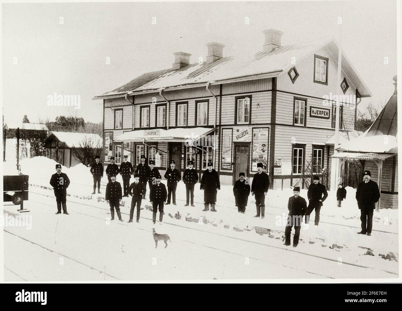 Station landscaped in 1878. Twostorey station house in wood