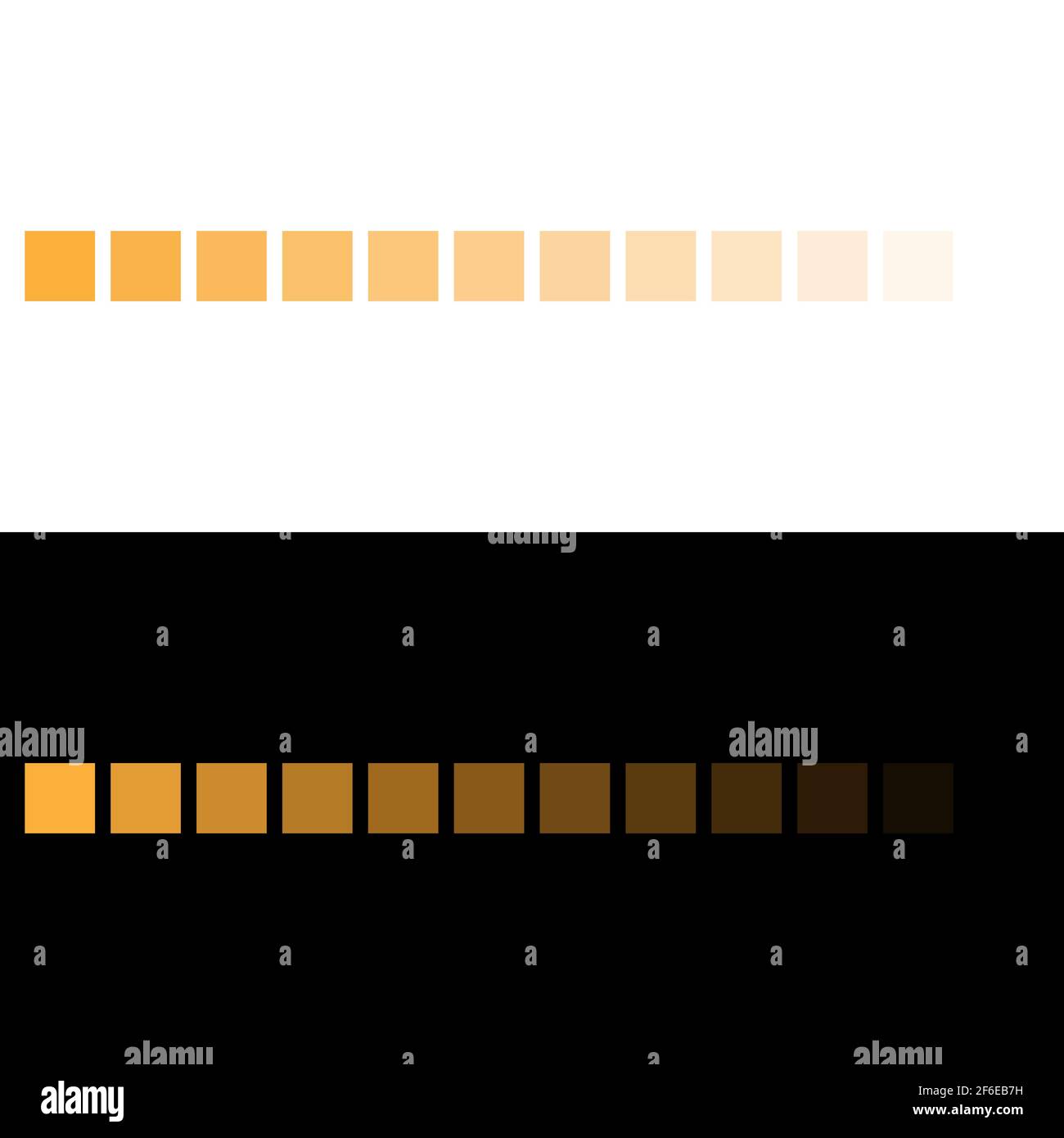 Yellow, orange palette color fading into transparency. Yellow color