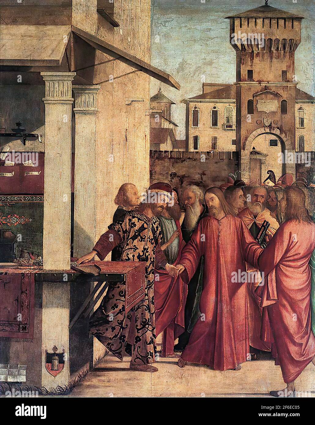 Vittore Carpaccio - Calling St Matthew 1507 Stock Photo