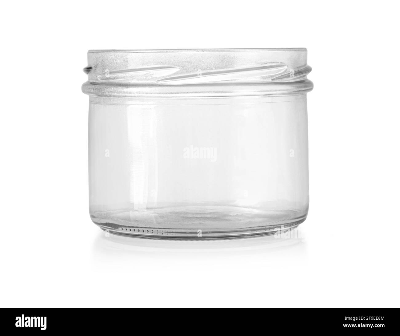 empty glass jar isolated on white with clipping path Stock Photo - Alamy