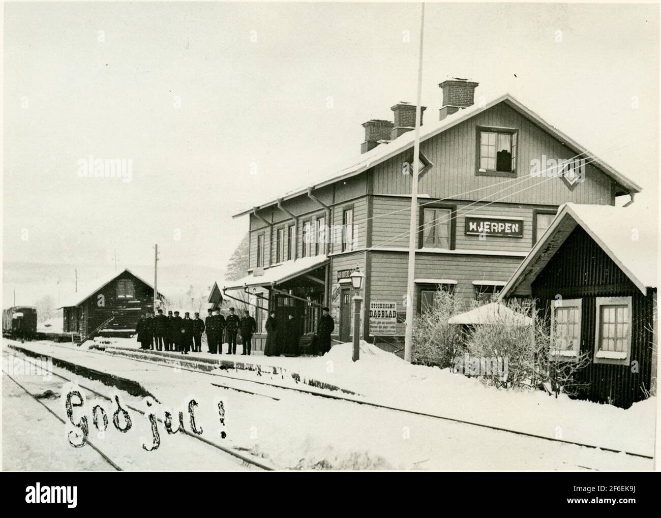 Station landscaped in 1878. Twostorey station house in wood