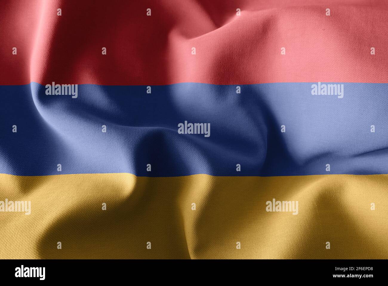 3d rendering realistic waving silk flag of Armenia Stock Photo - Alamy