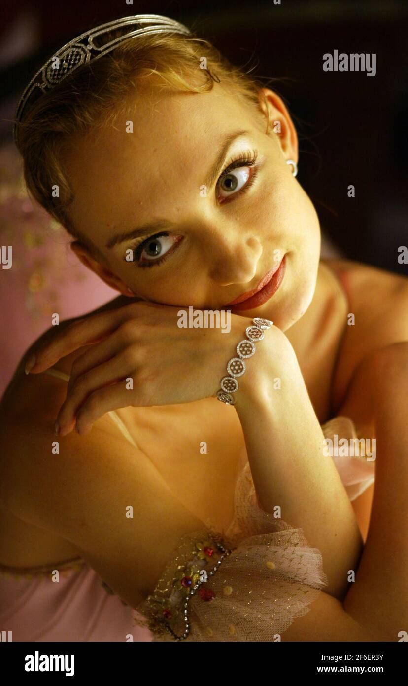 star ballerina with Petersburg Ballet Theatre , wearing Tiffany jewellery at the Tifany exhibition in Somerset House in London pic David Sandison Stock Photo - Alamy
