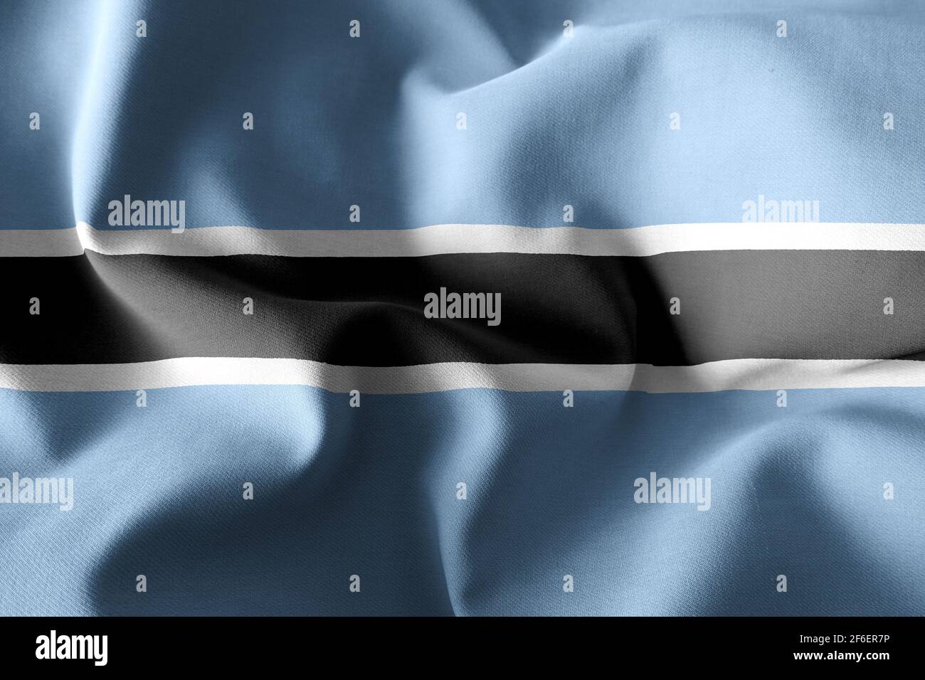 3d rendering realistic waving silk flag of Botswana Stock Photo - Alamy