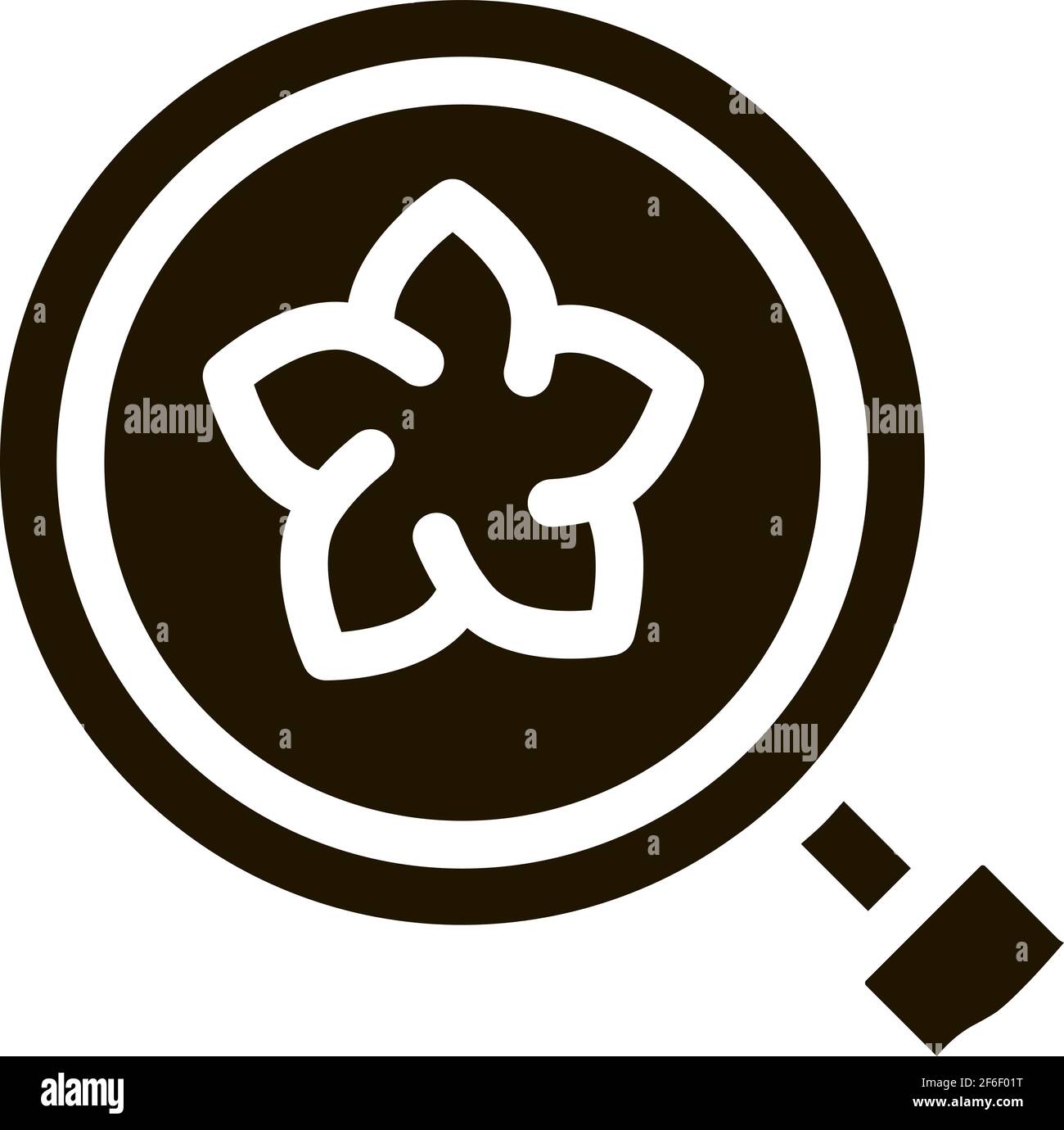 flower research icon Vector Glyph Illustration Stock Vector Image & Art ...