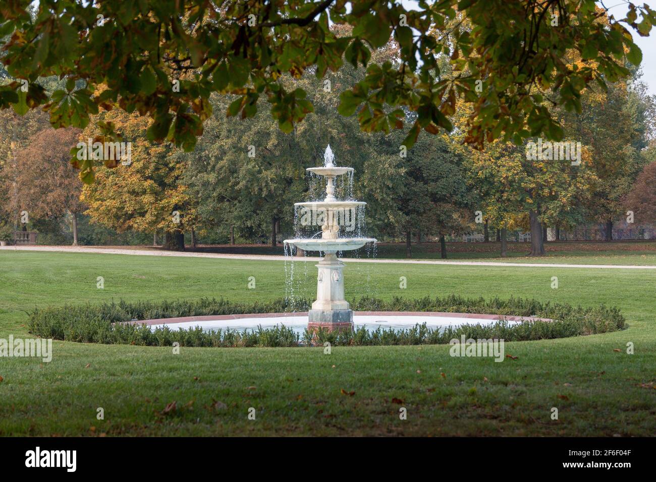 old fountain in the park Stock Photo