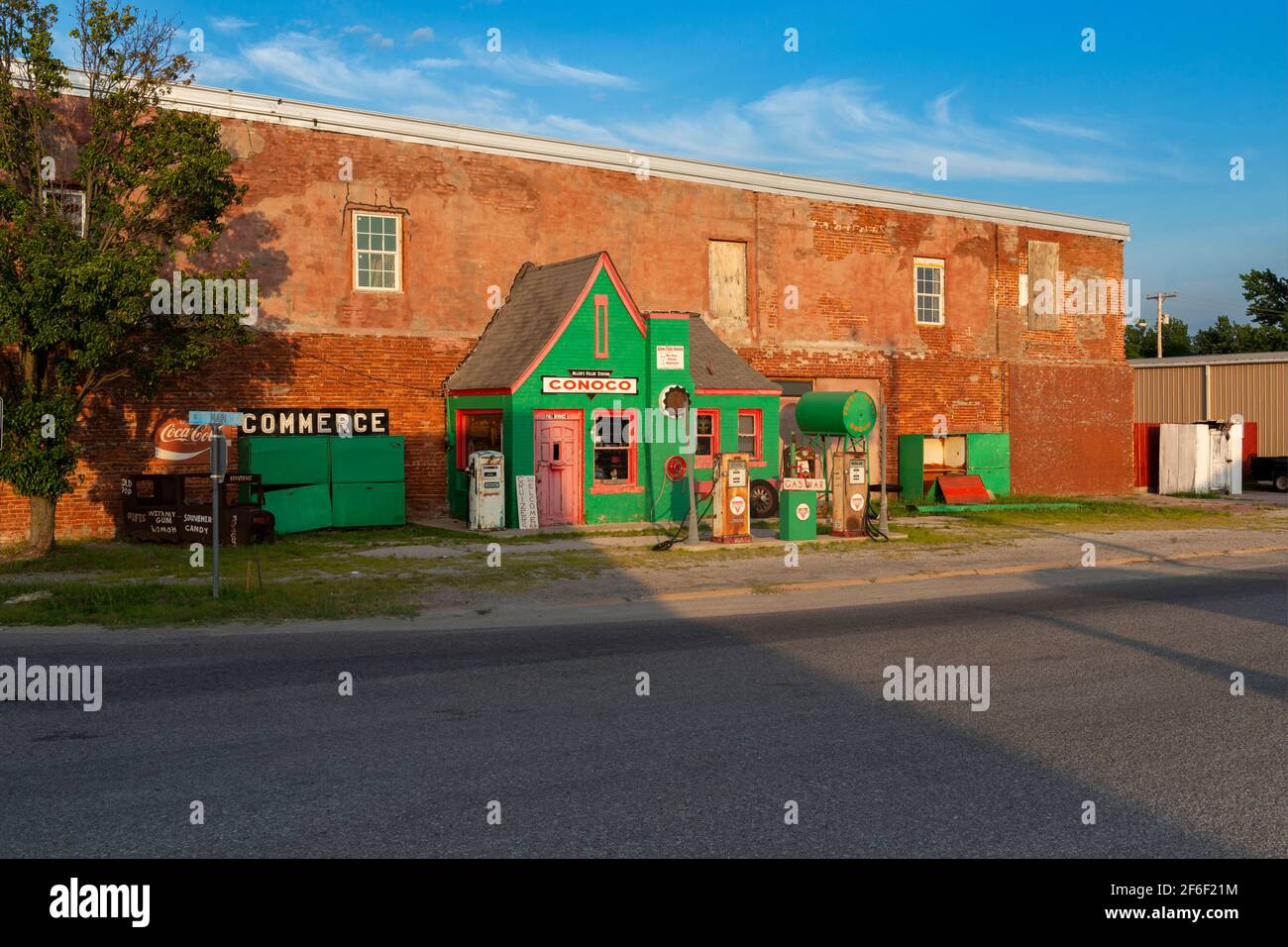 Commerce, Oklahoma July 7, 2014 View of the Allen’s Conoco Filling