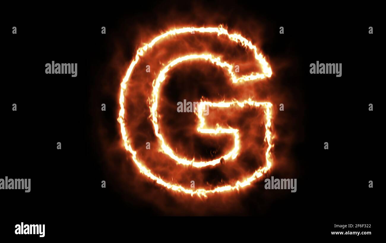 Hot In Letters hot burning letter on black background Stock Photo - Alamy
