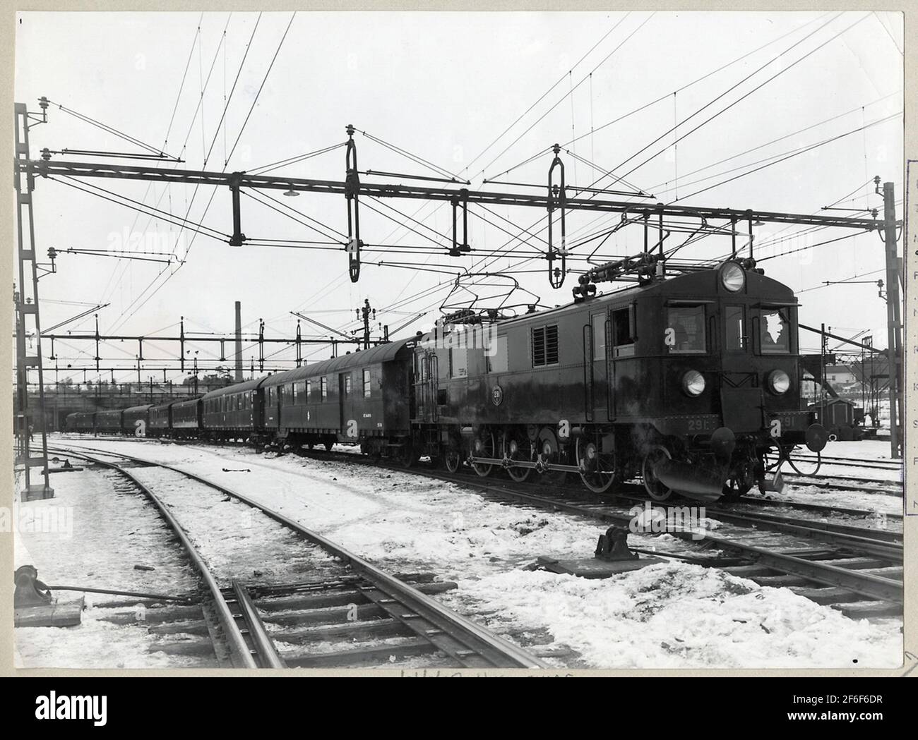 The state railways SJ D 291 at Hagalund's railway yard Stock Photo - Alamy