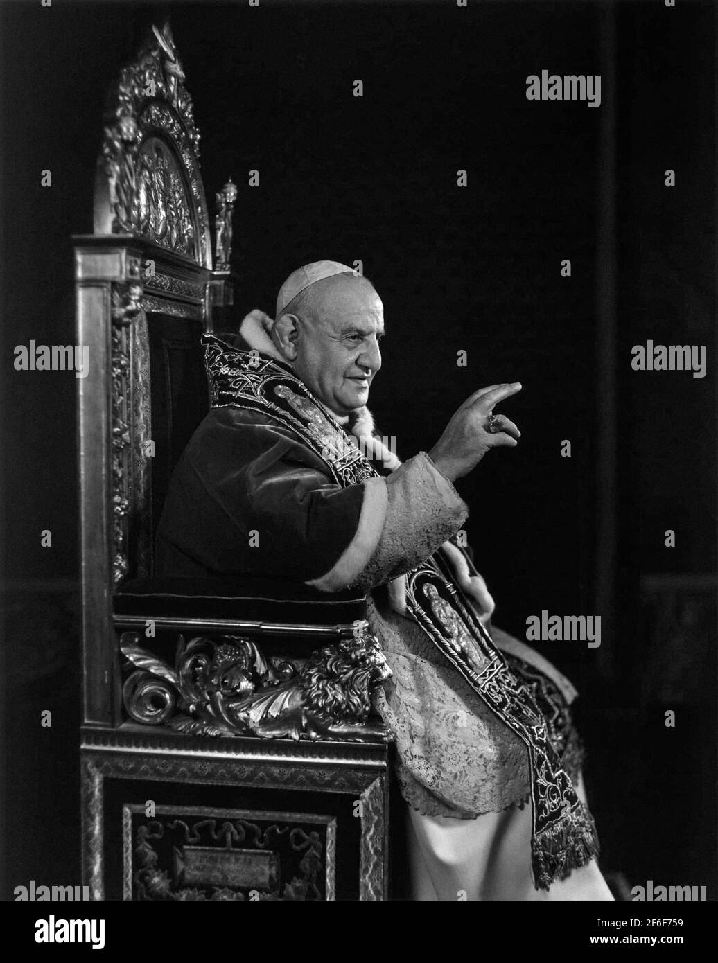 Pope Jhon XXIII in 1959 Stock Photo