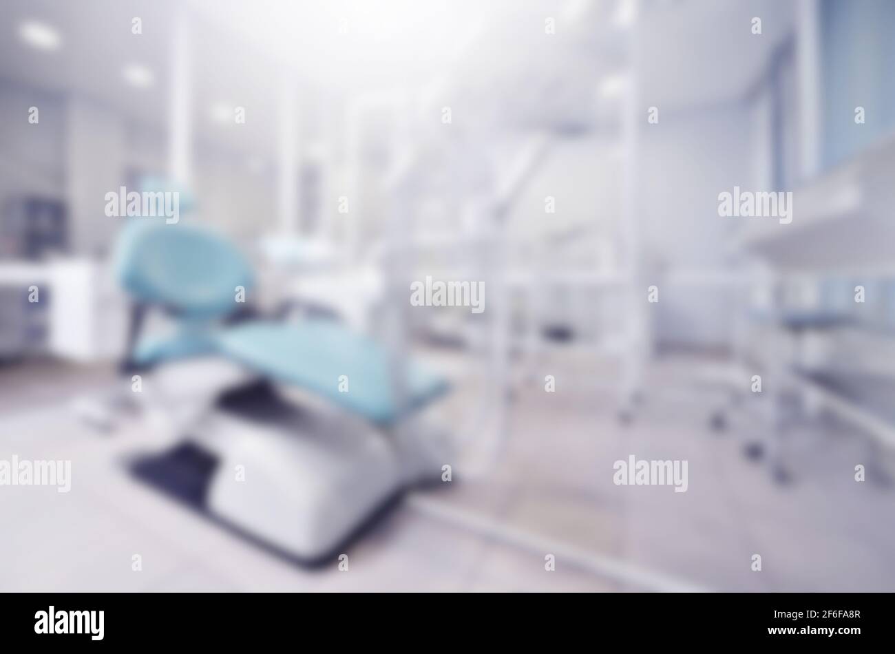 Abstract blurred background of dental office Stock Photo