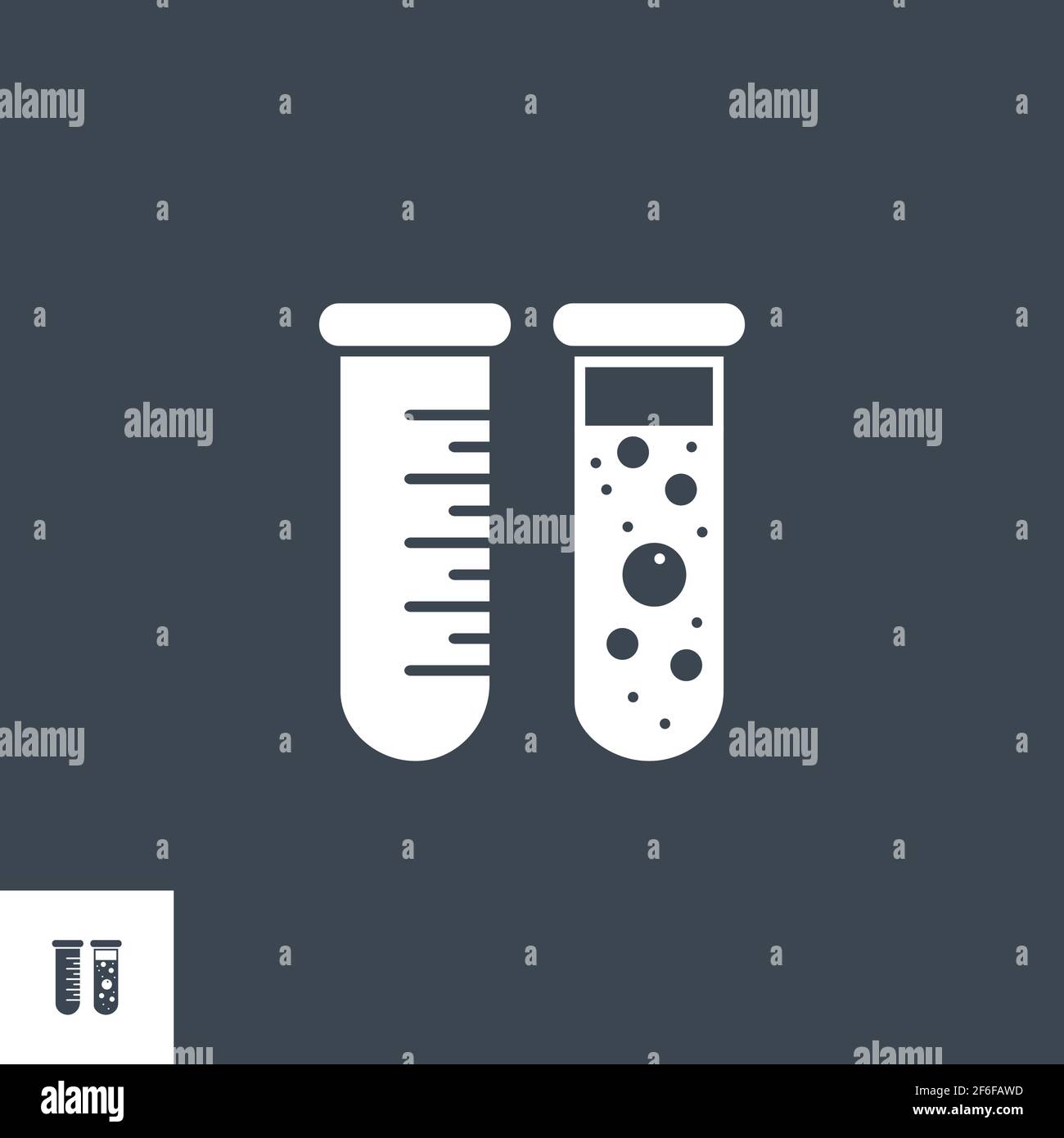 Test Tube related vector glyph icon Stock Vector Image & Art - Alamy
