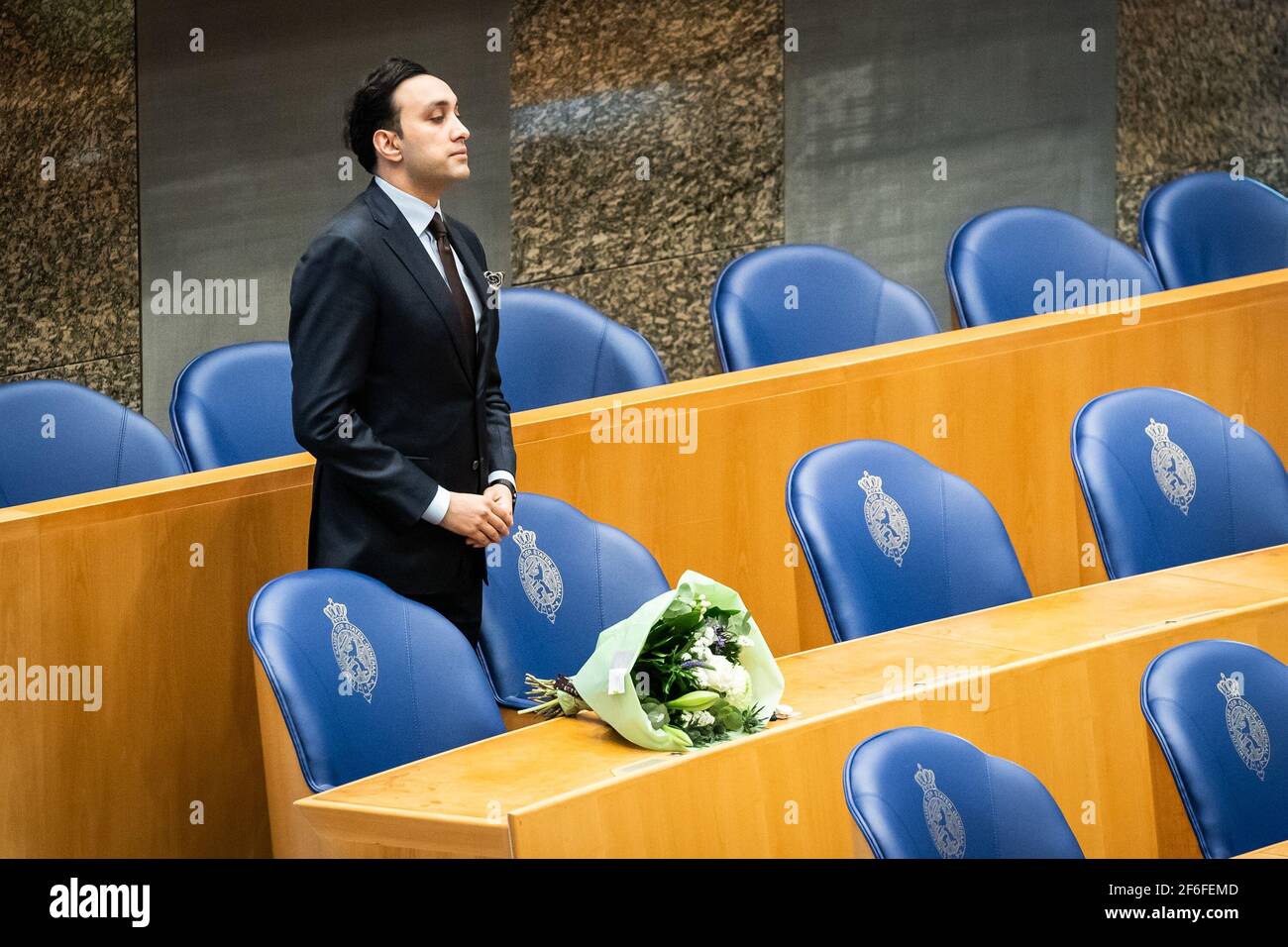 DEN HAAG, 31032021, New members of parliament are sworn in in the