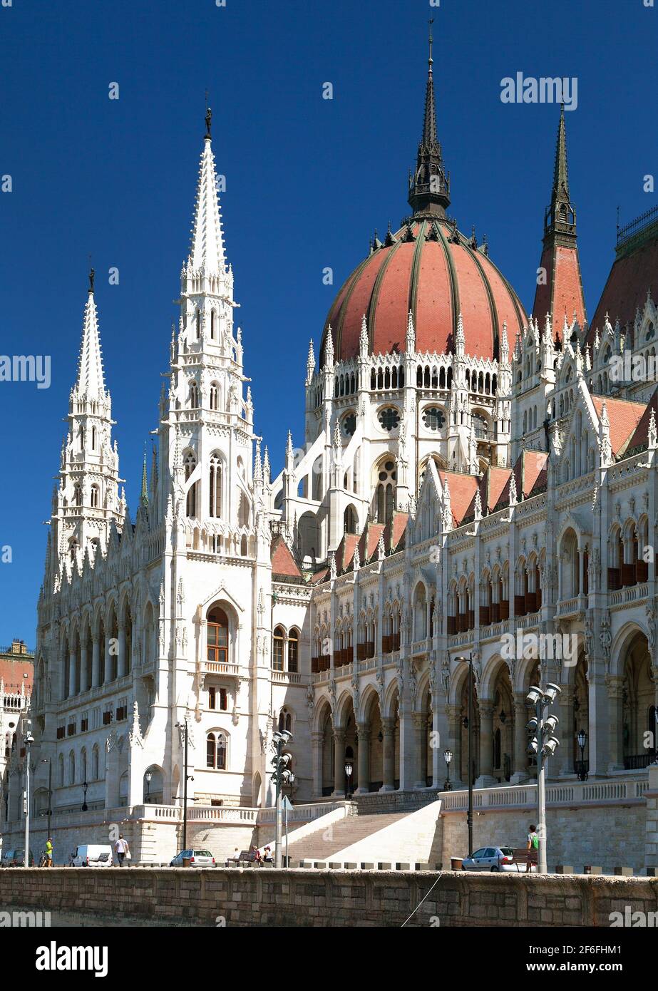 View of building of the Parliament in Budapest, Hungary Stock Photo