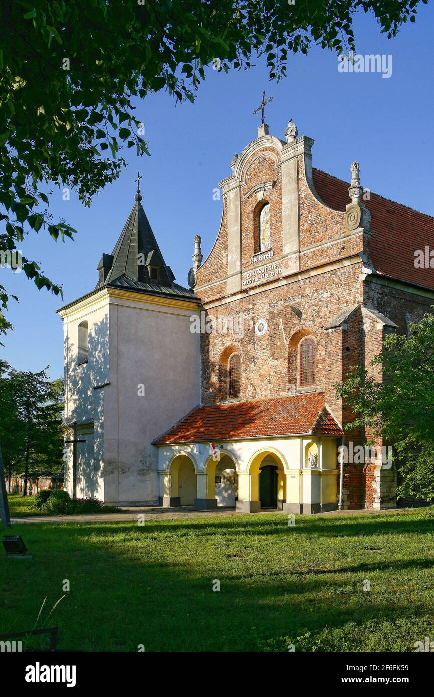 Poland, Nowy Korczyn, church, Swietokrzyskie voivodeship. Stock Photo