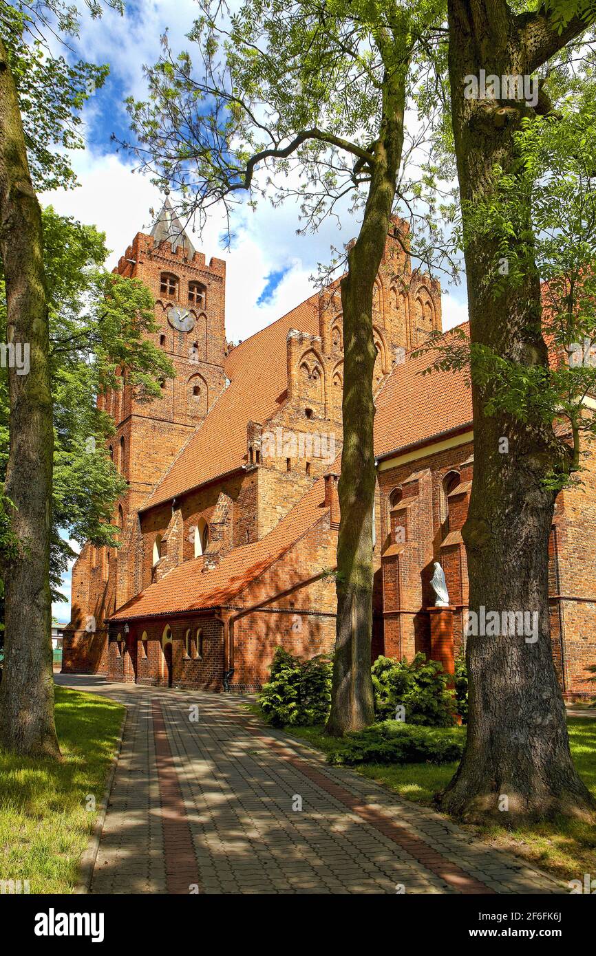 Poland, Nowe, parish church, Kuyavian-Pomeranian voivodeship. Stock Photo