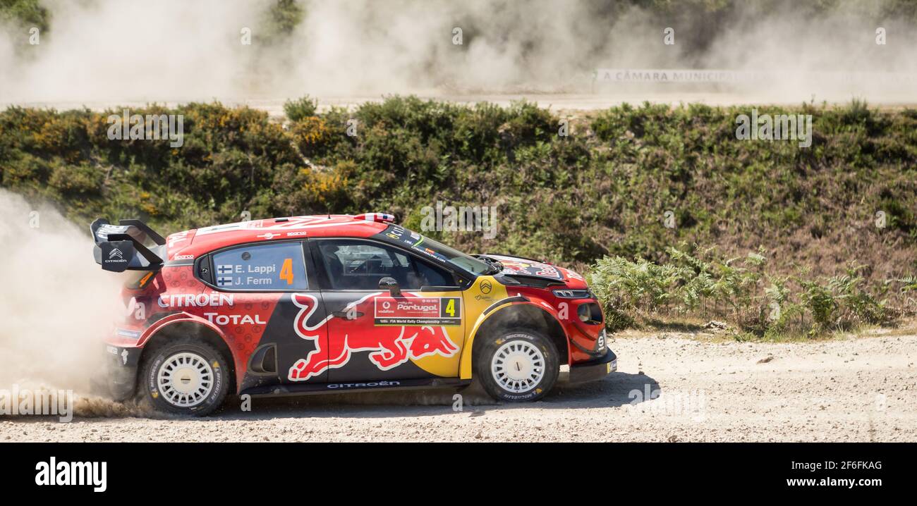 04 LAPPI esapekka (FIN), FERM janne (FIN), CITROËN C3 WRC, CITROËN TOTAL WRT, action during the SS12 Cabeceiras 2 stage in 2019 WRC PORTUGAL Stock Photo