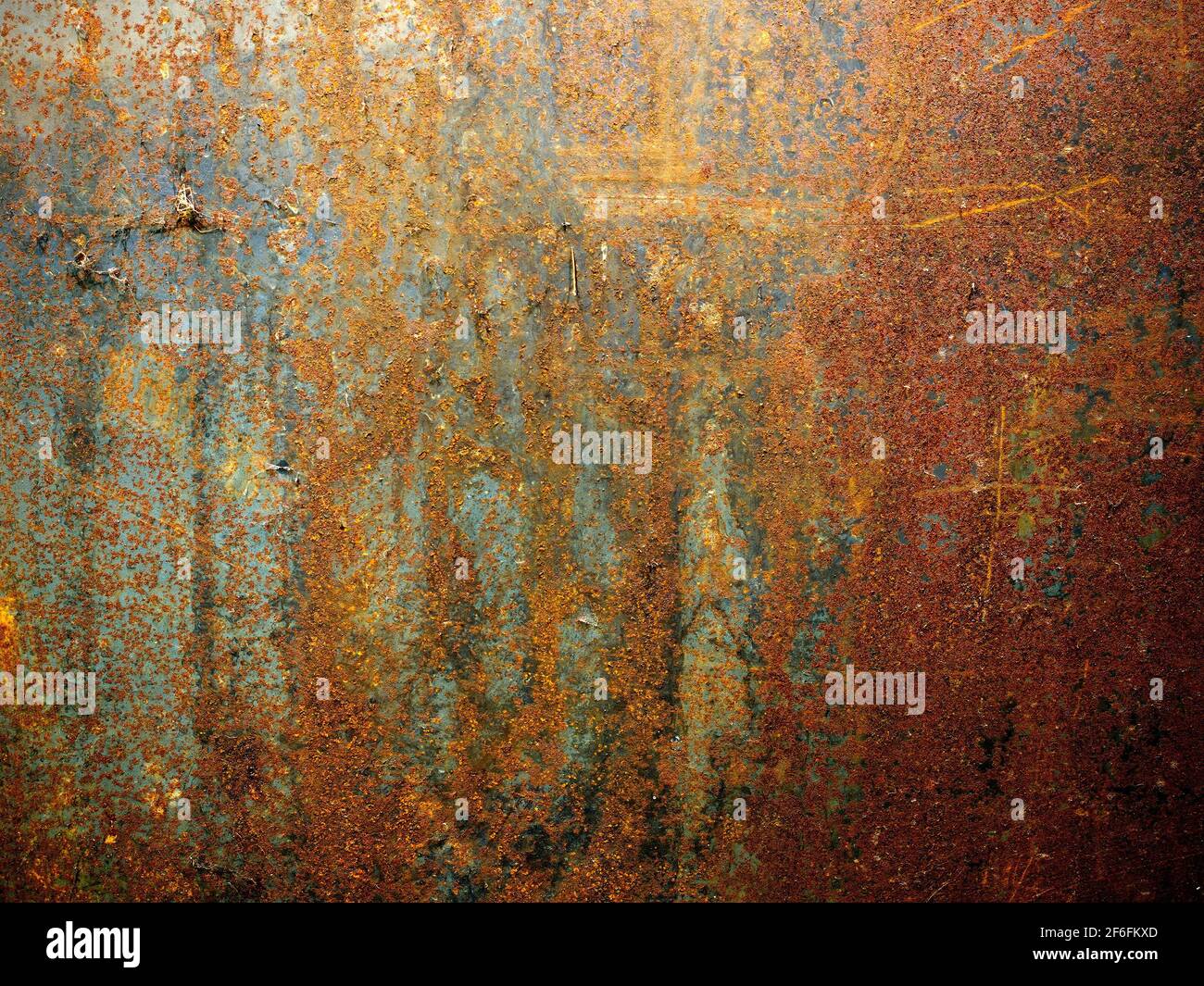 Rusty metal surface with seamless pattern. Stock Photo