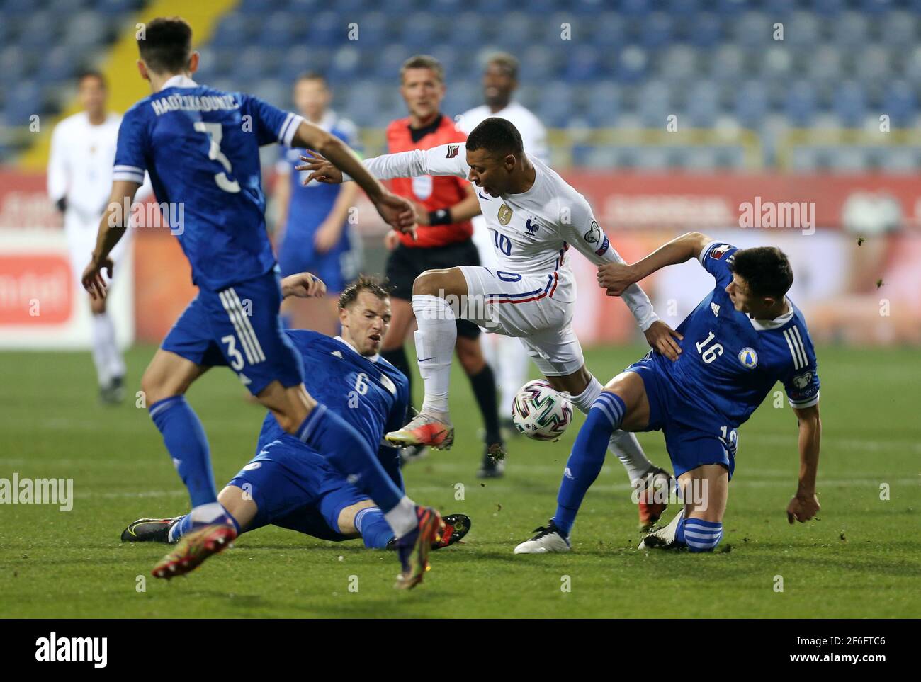 Soccer Football - World Cup Qualifiers Europe - Group D - Bosnia and  Herzegovina v France - Stadion Grbavica, Sarajevo, Bosnia and Herzegovina -  March 31, 2021 France's Kylian Mbappe in action