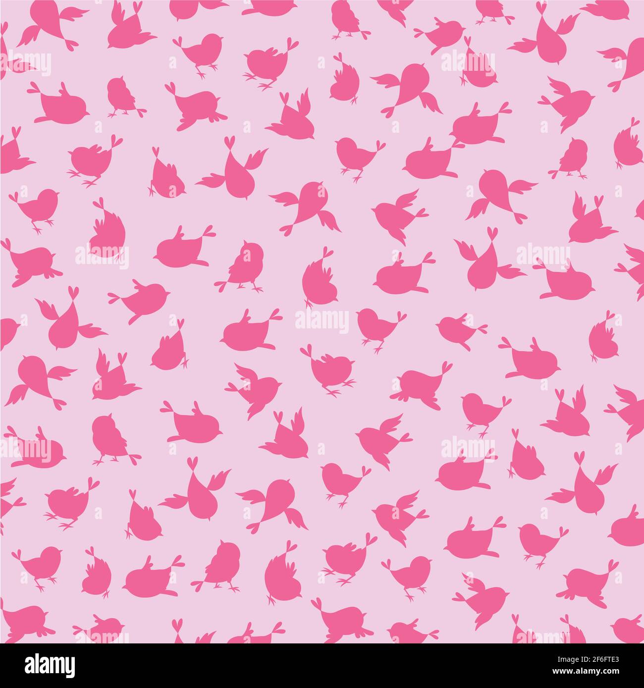 Pink Bird Pattern Pink bird background pattern vector illustration Stock Vector Image ...