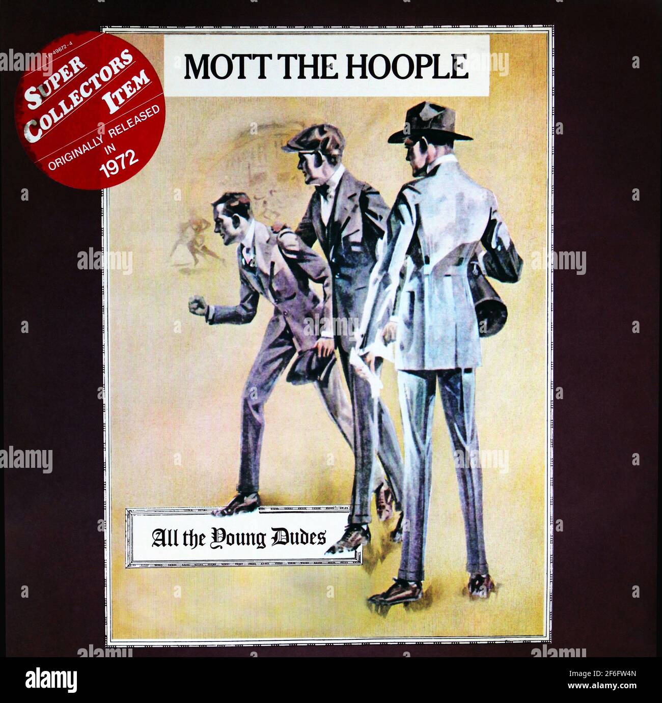 Mott The Hoople: 1972. LP front cover: All The Young Dudes Stock Photo