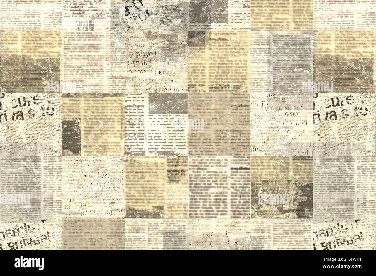 Newspaper Paper Grunge Aged Newsprint Pattern Background Vintage Old Newspapers Template Texture Unreadable News Horizontal Page With Place For Text Stock Photo Alamy