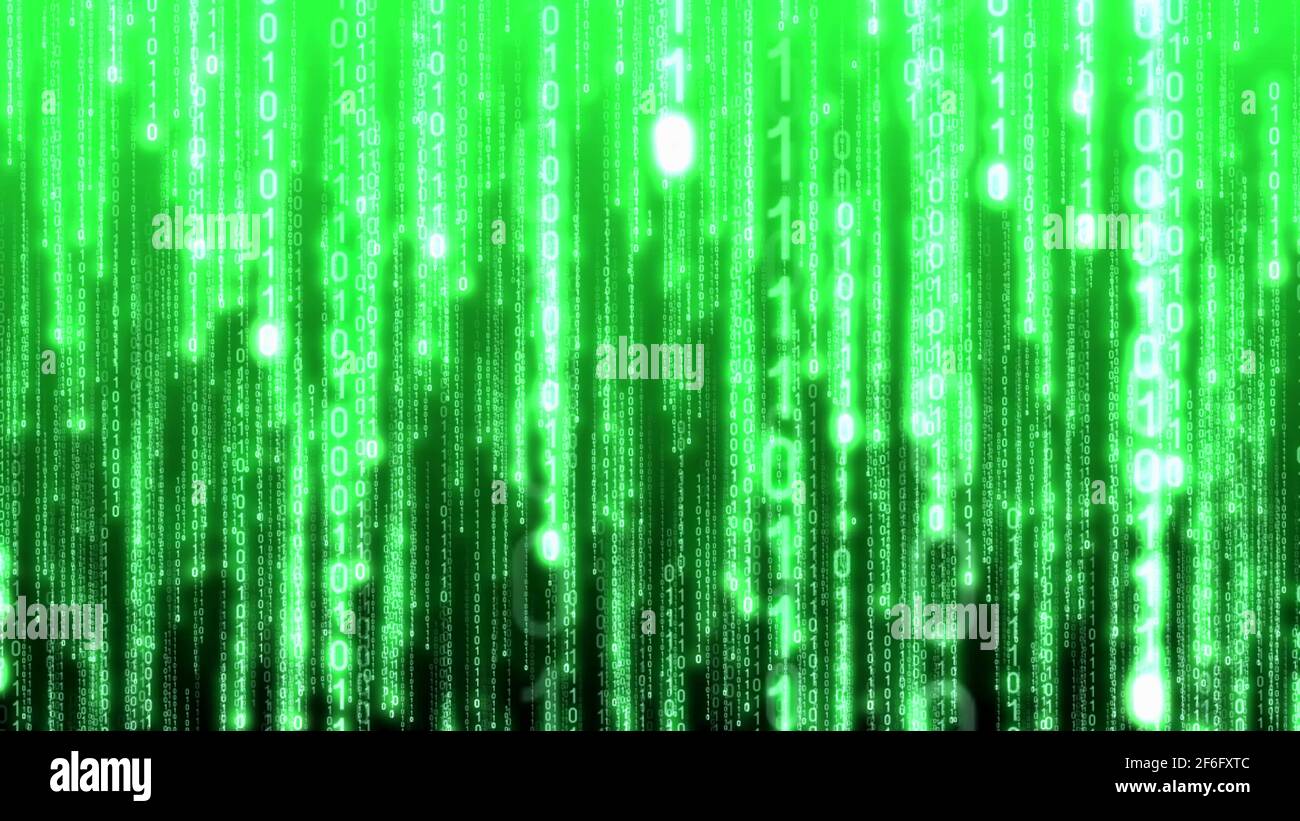 Matrix, binary code - computer application, Internet concept - 3D  illustration Stock Photo - Alamy