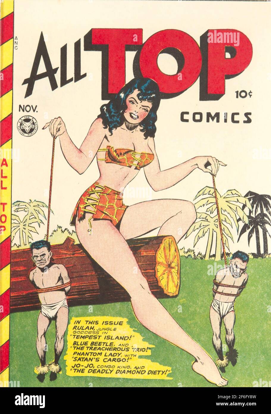 ALL TOP COMICS American magazine published by Fox Feature Syndicate about 1945 Stock Photo