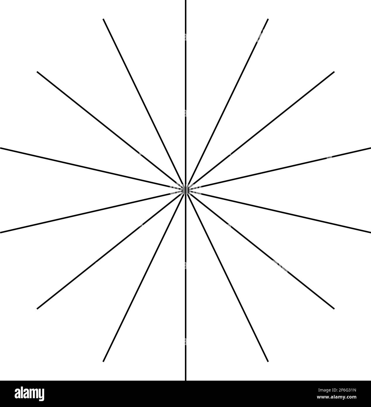 Radial, radiating, converging lines. Circular lines geometric element