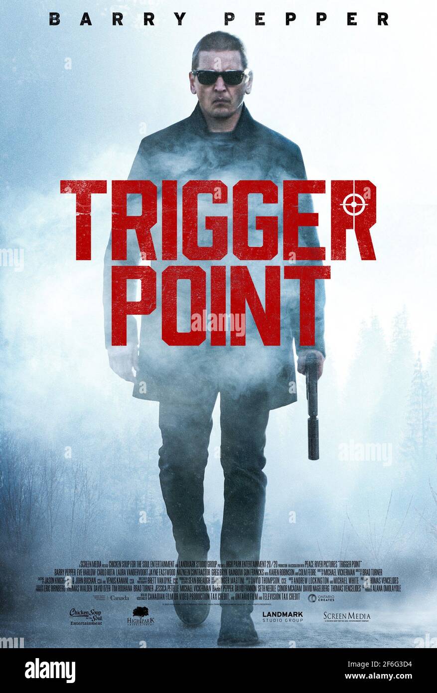 TRIGGER POINT, US poster, Barry Pepper, 2021. © Screen Media Films /  Courtesy Everett Collection Stock Photo - Alamy