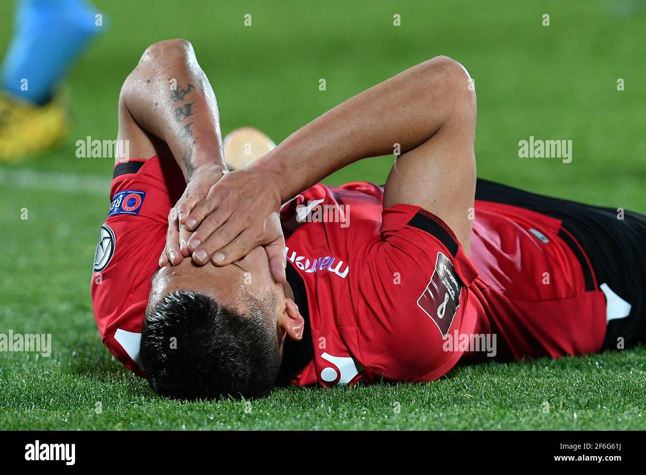 Soccer Football World Cup Qualifiers Europe Group I San Marino V Albania San Marino Stadium Serravalle San Marino March 31 2021 Albania S Myrto Uzuni Reacts Reuters Jennifer Lorenzini Stock Photo Alamy