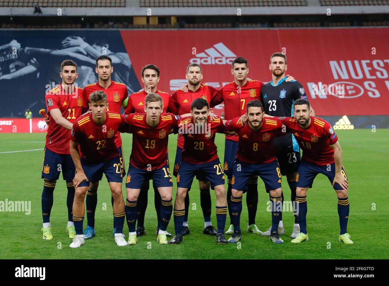 Spain National Team Group During The Qatar 2022 World Cup Qualifiyng spain-national-team-group-during-the-qatar-2022-world-cup-qualifiyng