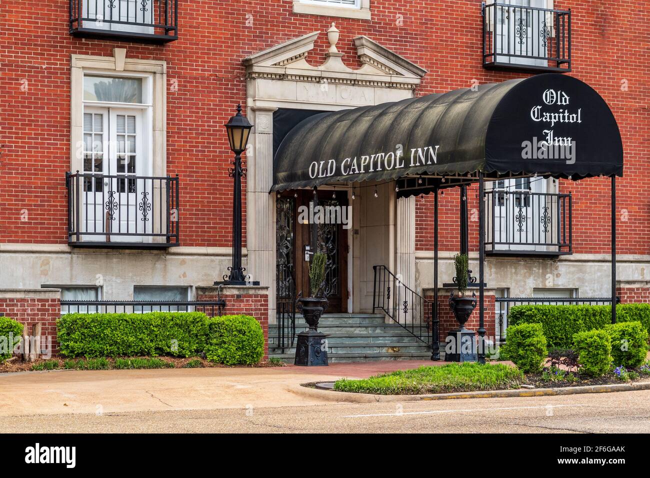 Old Capitol Inn a boutique hotel in Jackson, Mississippi, USA. Stock Photo
