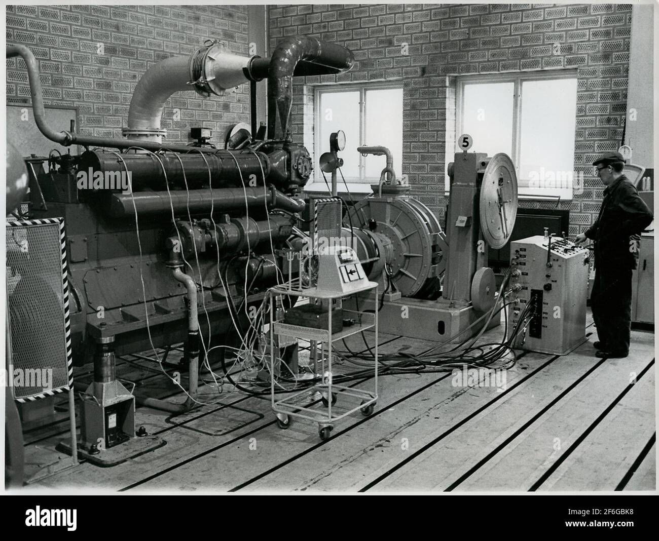 Test drive of diesel engine Stock Photo - Alamy