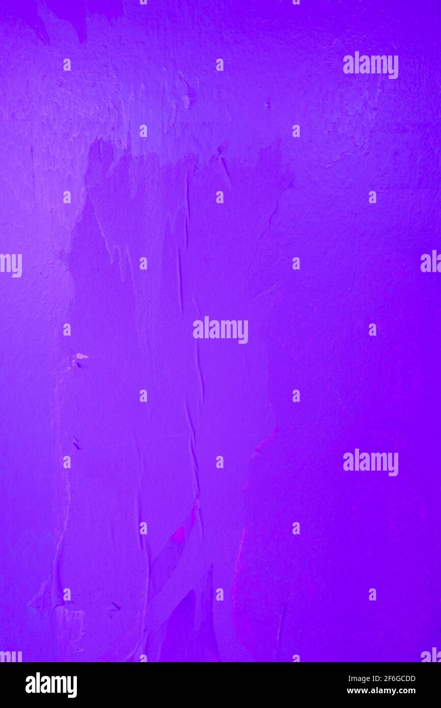 purple painted flat surface textured background backdrop paper air pockets Stock Photo