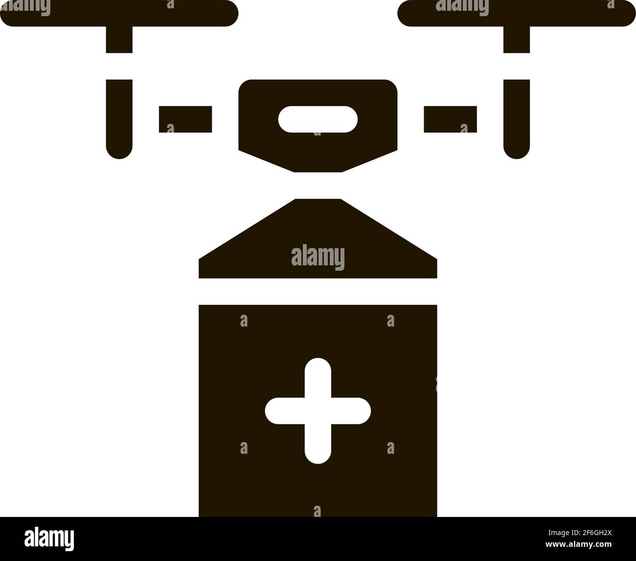 drone delivery icon Vector Glyph Illustration Stock Vector Image & Art ...