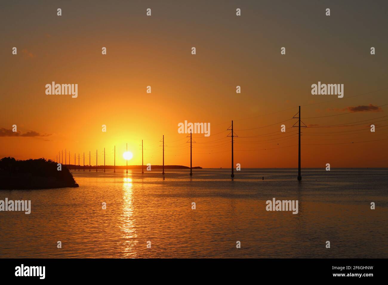 Florida Keys Sunset Stock Photo Alamy