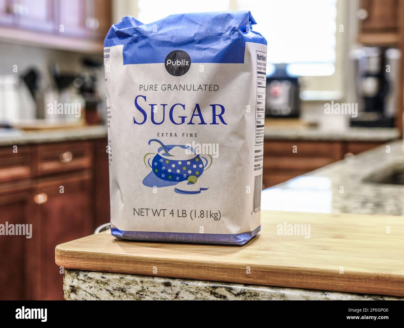 Bag of Publix Sugar Stock Photo
