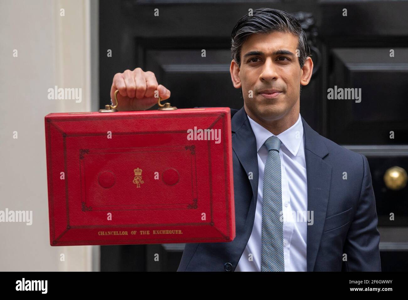 Beijing, China. 3rd Mar, 2021. British Chancellor of the Exchequer Rishi Sunak leaves 11 Downing Street to announce the Budget 2021 to the House of Commons in London, Britain on March 3, 2021. Credit: Ray Tang/Xinhua/Alamy Live News Stock Photo